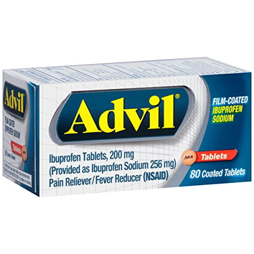 Advil FilmCoated Ibuprofen 200 mg Tablets 80 Each