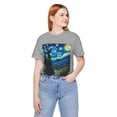 thumbnail image 5 of Unisex Van Gogh Starry Night Halloween Witch Cotton Shirt, 5 of 7