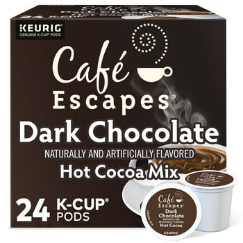 24-Count Cafe Escapes Dark Chocolate Hot Cocoa Keurig K-Cup Pods