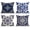 Blue, variant on African Geometric Illustration Pillow Covers 18x18 Inches Set of 4, Brown Cushion Case for Couch Sofa Bedroom Living Room Outdoor