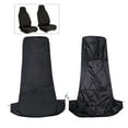 thumbnail image 1 of 2PCS Front Seat Cover Universal Nylon Auto Car Van Vehicle Seat Cover Protector (Black), 1 of 9