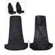 thumbnail image 1 of EeaseMX 2 fundas universales de nailon para asientos delanteros de coche, furgonetas y vehículos (negro), 1 of 8