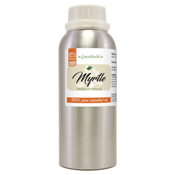 GreenHealth Myrtle Essential Oil 8 fl oz (237 ml) Aluminum Bottle with Plug Cap
