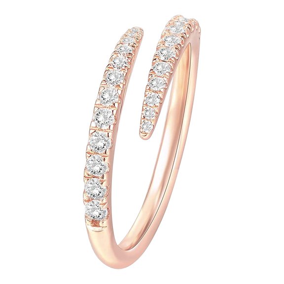 BAYAIXZ Ring Women Ring Rhinestone Wedding Jewelry Rings One Size Adjustable Alloy Gift Wedding Silicon Rings Wedding Rings for Women (Rose Gold,One Size)