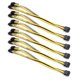thumbnail image 1 of 6pcs 8Pin hembra a 2x8Pin(6+2) Cable de alimentación GPU macho Cable divisor PCI-E, 1 of 9