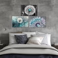thumbnail image 3 of Dandelion Wall Art 3 Piece Blue Dandelion Pictures Wall Decor Abstract Flower Canvas Paintings for Living Room Bedroom Bathroom Farmhouse Decor Unframed, 3 of 6