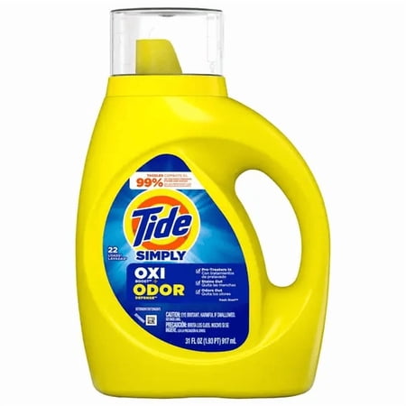 Tide Simply Odor Rescue Laundry Detergent, Fresh Linen, 31 Fl Oz, 20 Loads