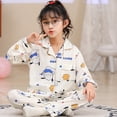thumbnail image 5 of Children's Pajamas Anime Sanrioed Kuromi Cinnamoroll Melody Long Sleeve Kawaii Kids Spring Cotton Cartoon Parent-Child Homewear, 5 of 5