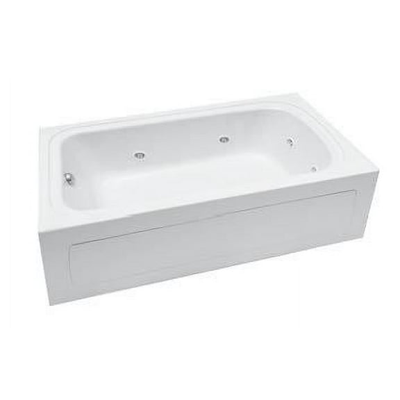 Proflo Pfs6042lsk Hillsboro 60" X 42" Three Wall Alcove Acrylic Soaking Tub - Off White