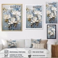thumbnail image 4 of Designart "Painted Blue And Gold Magnolias III" Magnolias Wall Decor, 4 of 7