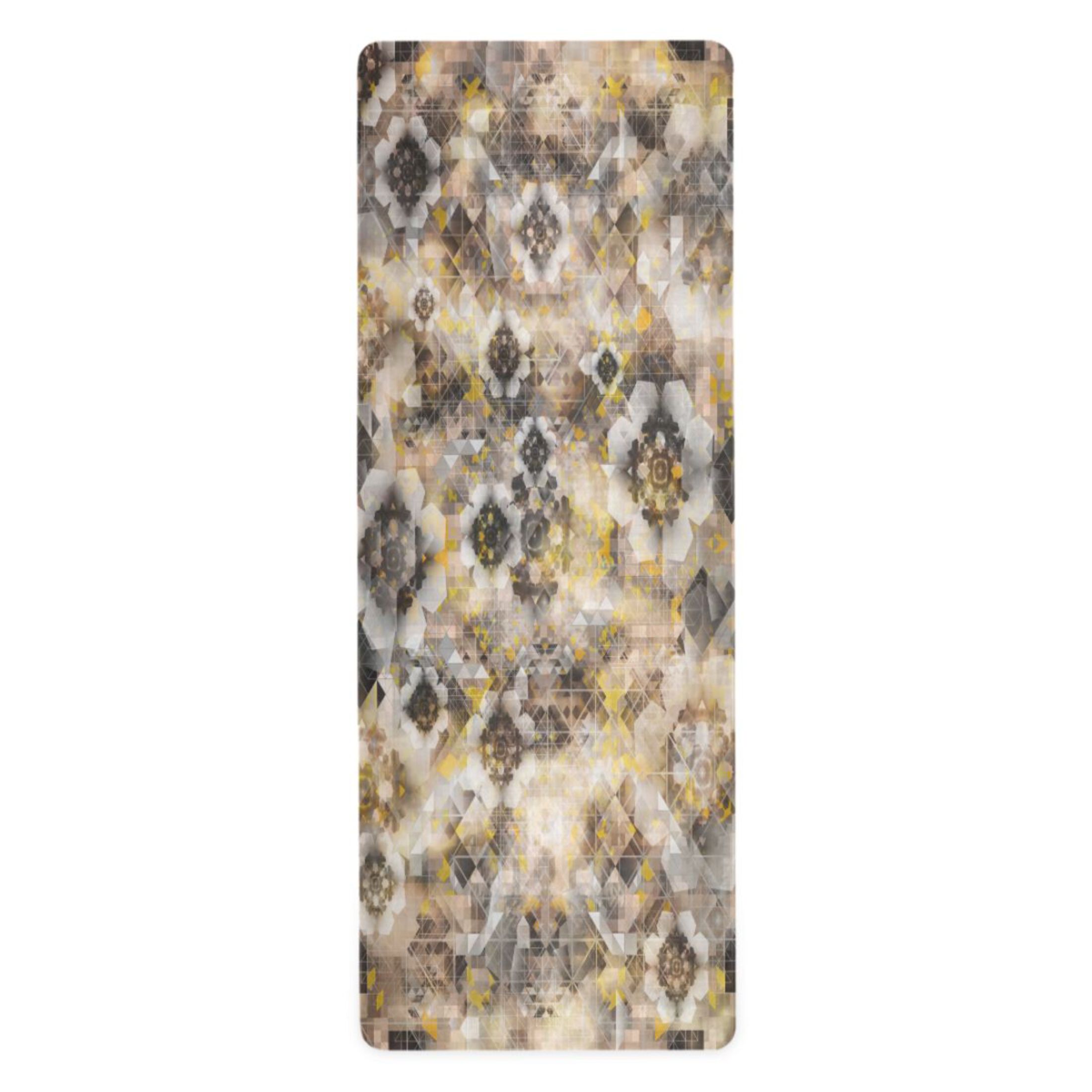 BZSMCE Yoga Mat Women Fitness Mat Glam Mosaic Pattern