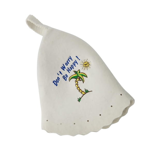 Pitycbo 1 Unisex Embroidered Banya Hat Banya Hat Bath House Hat Head Protection #5 5