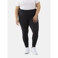 thumbnail image 2 of No Boundaries Faux Sueded Ankle Leggings, 27.5”Inseam, 1 or 2-Pack, Women's & Women's Plus Sizes XXS-4X, 2 of 10