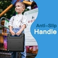thumbnail image 3 of JETech Kids Case for iPad 10.2-Inch (9th/8th/7th Generation, 2021/2020/2019) with Built-in Screen Protector, Shockproof Full-Body Handle Stand Tablet Protective Cover (Black), 3 of 7