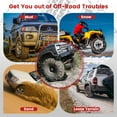 thumbnail image 6 of Costway 2 PCS Short Recovery Traction Boards Set with Jack Lift Base for 4WD ATV UTV SUV Black, 6 of 10