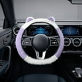 thumbnail image 5 of Tgbvmt Plush Steering Wheel Cover, Cute Winter Design, Warm and Comfortable, Universal Fit for Cars, Protects Steering Wheel from Dirt, Easy to Clean for Cold Weather Comfort, 5 of 5