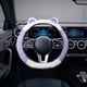 thumbnail image 4 of Funda de volante de felpa, cálida y de forro polar para invierno, ajuste elástico universal para una fácil instalación, agarre antideslizante para conducir, para mayor comodidad en climas, 4 of 8