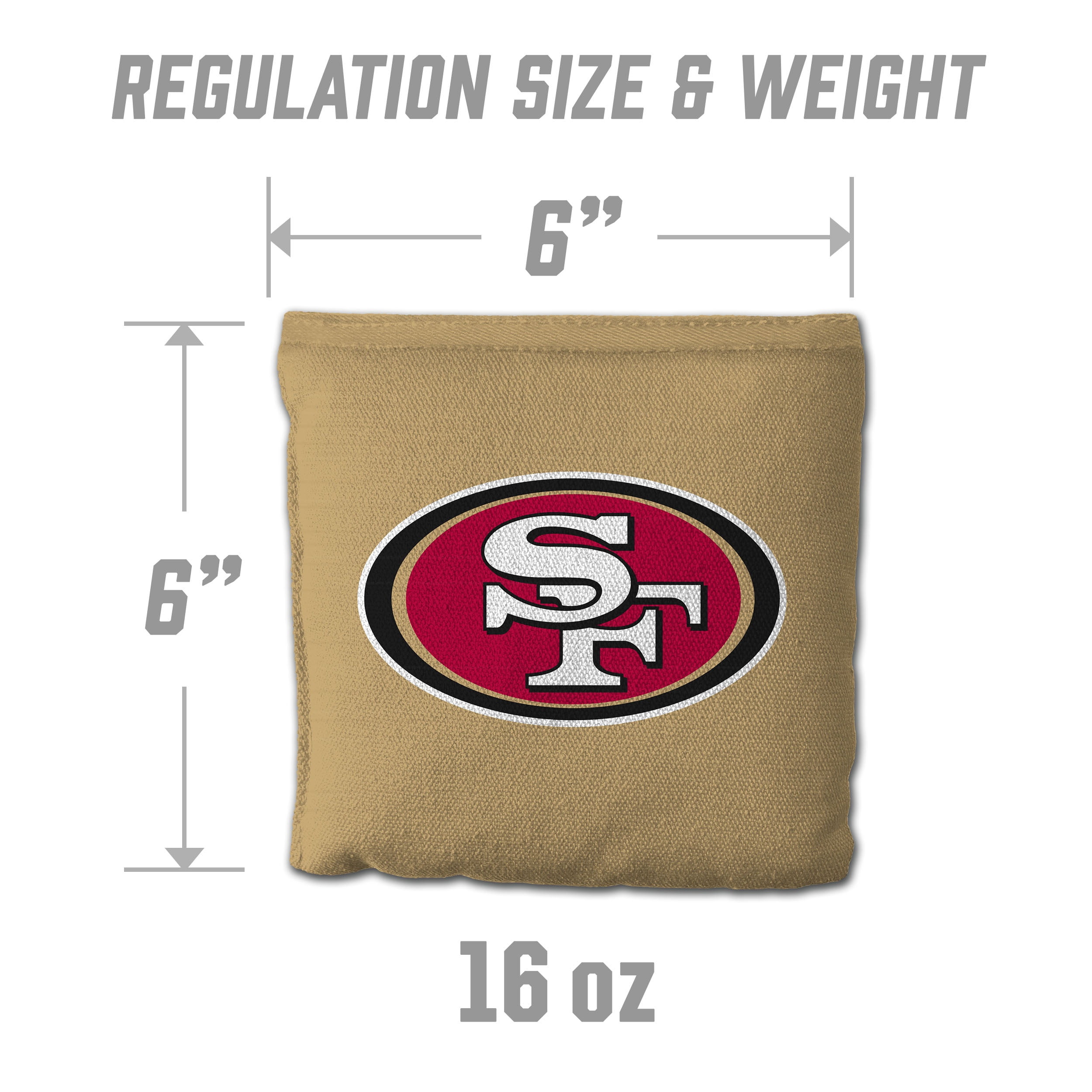 San Francisco 49ers 8pk Licensed Cornhole Bags