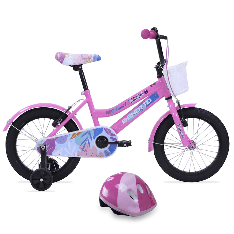 Bicicleta Infantil BMX Benotto Safari R16 Con Casco Niña | Walmart en línea