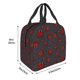 thumbnail image 3 of Easygdp Red Ladybugs On Dark Background Bolsa Térmica Premium - Tela Oxford Impermeable, Gran Capacidad, Bolsillo Frontal, Unisex para Trabajo, Escuela, Actividades al Aire Libre y Picnics, 3 of 8