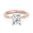 thumbnail image 5 of Basil - Radiant Cut Twisted Band Moissanite Lab-Diamond Engagement Ring, 5 of 5