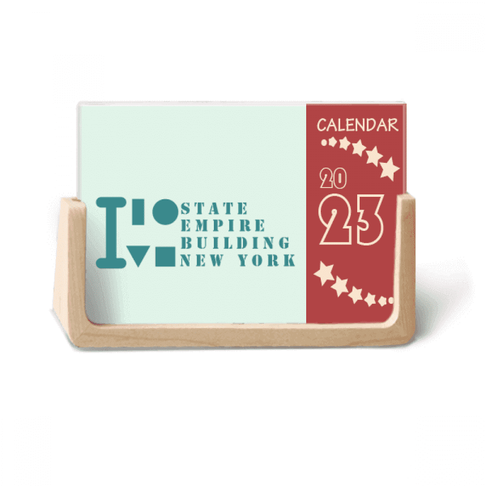 Empire State Building New York Desk Calendar Desktop Decoration 2023