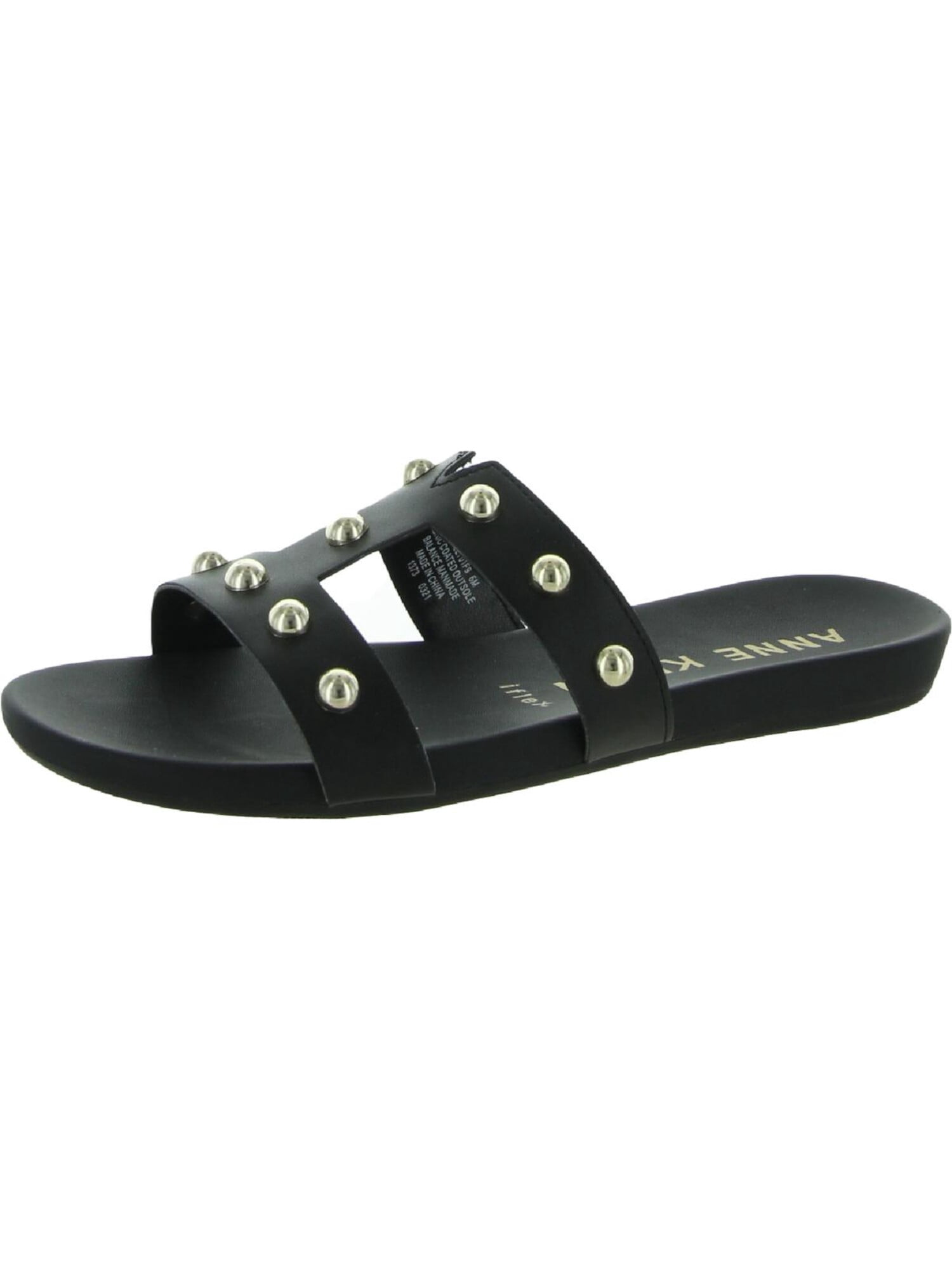 Anne Klein Womens Ely Embellished T-Strap Sandals Black 7 Medium (B,M) -  Walmart.com