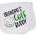 thumbnail image 2 of Inktastic Grandpa's Golf Buddy with Golf Ball Baby Burp Cloth, 2 of 3