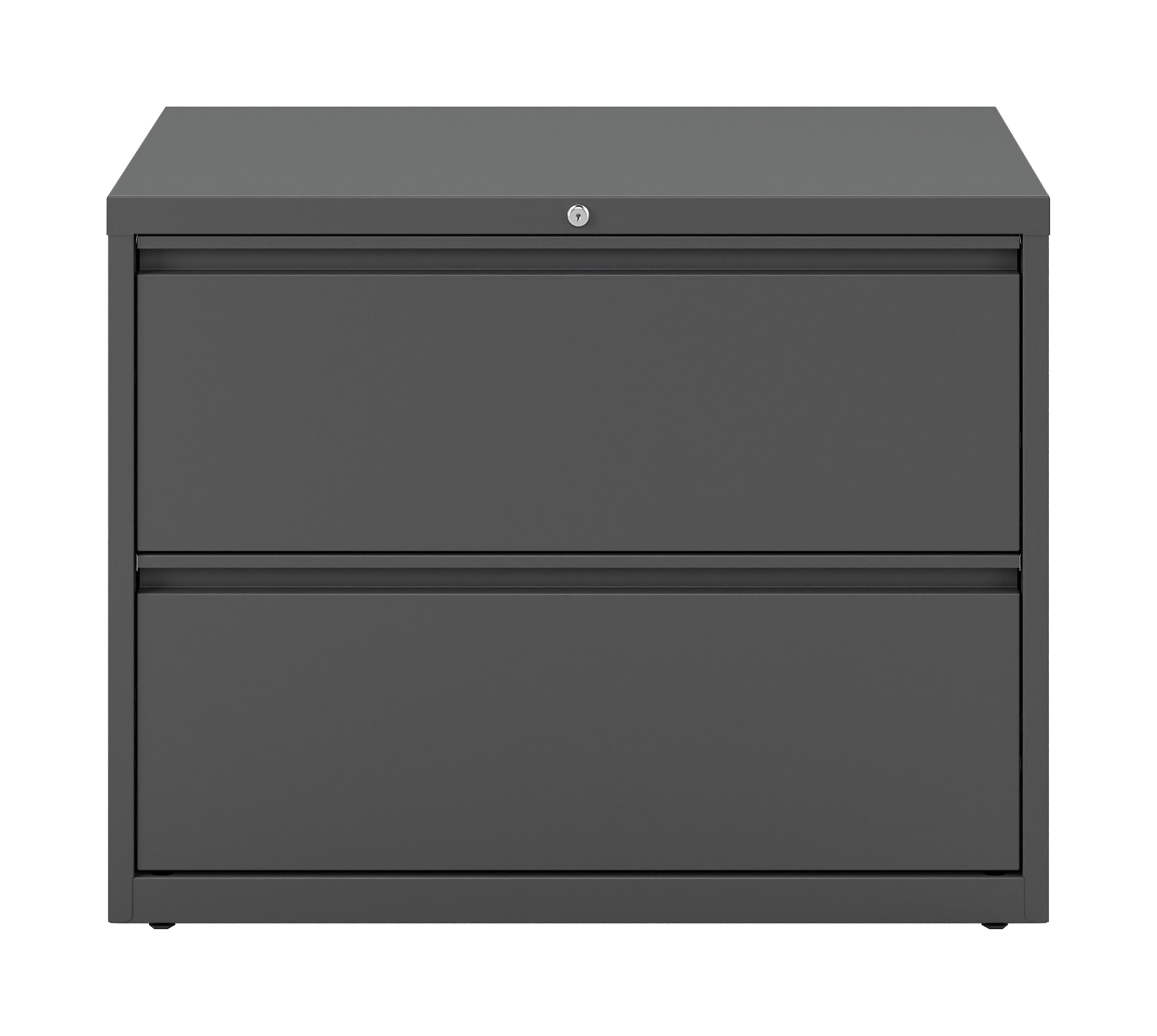 Hirsh 36 Inch Wide 2 Drawer Metal Lateral File Cabinet for Home and Office, Holds Letter, Legal and A4 Hanging Folders, Charcoal - image 2 of 6
