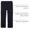thumbnail image 4 of The Children's Place - Pantalones Chino Elásticos para Niños, Azul Marino, Talla 7S, 4 of 6