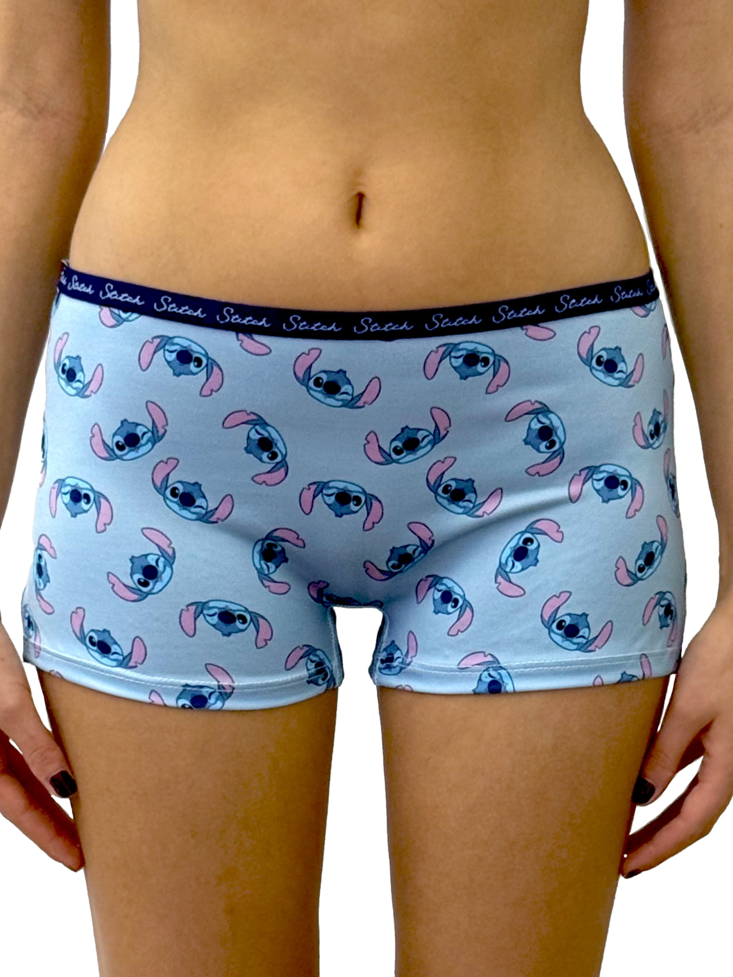 Disney's Stitch Woman's and Juniors Boyshort Underwear, 2-Pack, Size S-XL