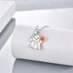 thumbnail image 4 of Collar fantasma de Halloween, collar de calabaza de plata de ley 925, lindos regalos de joyería fantasma para mujeres, 4 of 5