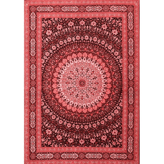 Ahgly Company Indoor Rectangle Persian Red Traditional Area Rugs, 6' x 9'