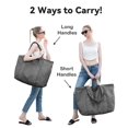 thumbnail image 4 of Bolsa Bagelite de lona grande para mujer, 22 pulgadas, 50 l, color gris, 4 of 5