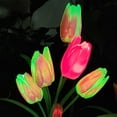 thumbnail image 3 of GOOHOCHY Lámpara solar de césped Lámpara de tulipán de tulipán de jardín Luz de paisaje Adorno de luz al aire libre, 3 of 7