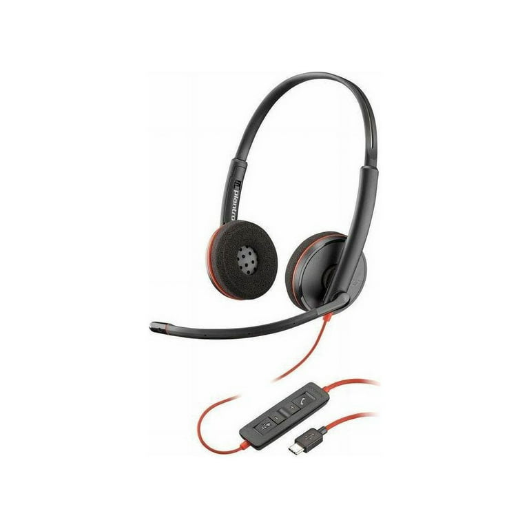 Poly Blackwire 3220 Stereo USB-A Headset - Stereo - USB Type A - Wired - 32 Ohm - 20 Hz - 20 kHz - Over-the-head - Binaural - Ear-cup - Noise Cancelling Microphone - Noise Canceling - Black - TAA Compliant Poly Blackwire 3220 Stereo USB-A Headset - Stereo - USB Type A - Wired - 32 Ohm - 20 Hz - 20 kHz - Over-the-head - Binaural - Ear-cup - Noise Cancelling Microphone - Noise Canceling - Black - TAA Compliant