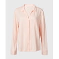 thumbnail image 4 of Chemise Décontractée de Nuit en Tricot Texturé à Manches Longues, Boutonnée, Couleur Rose Perlé, 4 of 5