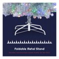 thumbnail image 3 of GDF Studio 7.4FT, 6FT, 4FT Pre-Lit Silver Artificial Christmas Tree Set of 3 with Metal Stand, 850 LED Lights, 11 Modes, 3 of 9