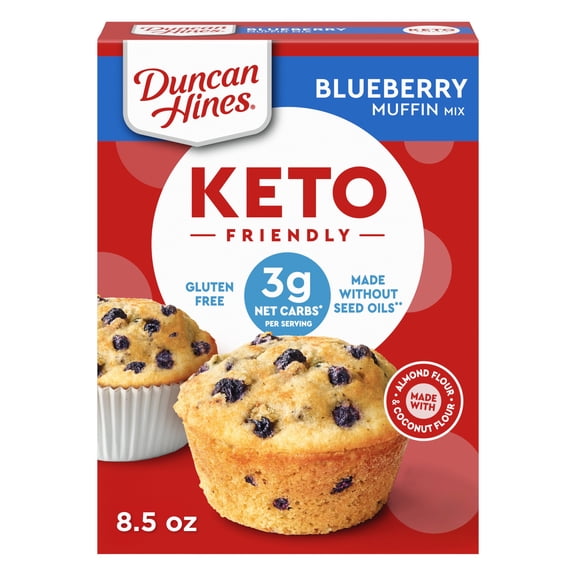 Duncan Hines Keto Friendly Blueberry Muffin Mix, 8.5 oz.