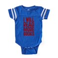 thumbnail image 1 of CafePress - I Will Read More Books - Cute Infant Baby Football Bodysuit, 1 of 1