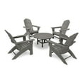 thumbnail image 5 of POLYWOOD Vineyard 5-Piece Oversized Adirondack Set in Teak, 5 of 5