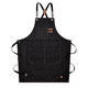 thumbnail image 1 of Mandil Delantal Impermeable Unisex Ajustable Con Bolsillo Negro Lab.G  Mandil para Cocina, 1 of 4