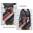 thumbnail image 6 of FORMRS 16" Laptop Bag Carrying Sleeve Case with Handle Travel Shoulder Briefcase, Pink Geometric, 6 of 8