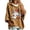 Khaki, variant on Women Short Sleeve Cute Ghost Pumpkin Graphic Hoodie with Drawstring Casual Halloween Party Pullover Top