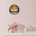 thumbnail image 3 of 14 Inch Wall Clock Battery Operated Silent Clock Decorative for Office, Kitchen, Outdoor, Living Room，Cartoon Fox Birch Trees Beautiful, 3 of 4