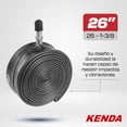 thumbnail image 2 of Camara para Bicicleta Kenda 538L 26' 1 3/8 americana negro, 2 of 4