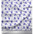 thumbnail image 1 of Soimoi Velvet Fabric Wool & Cat Animal Print Sewing Fabric Yard 58 Inch Wide, 1 of 3