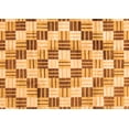 thumbnail image 1 of Ahgly Company Indoor Rectangle Checkered Orange Modern Area Rugs, 2' x 5', 1 of 4