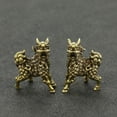 thumbnail image 7 of Vintage Brass Qilin Statue Pair Mini Chinese Mythical Creature Figurine Traditional Feng Shui Collectible Home Decor, 7 of 7