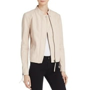 Free People Womens Wool Blend Faux Leather Jacket